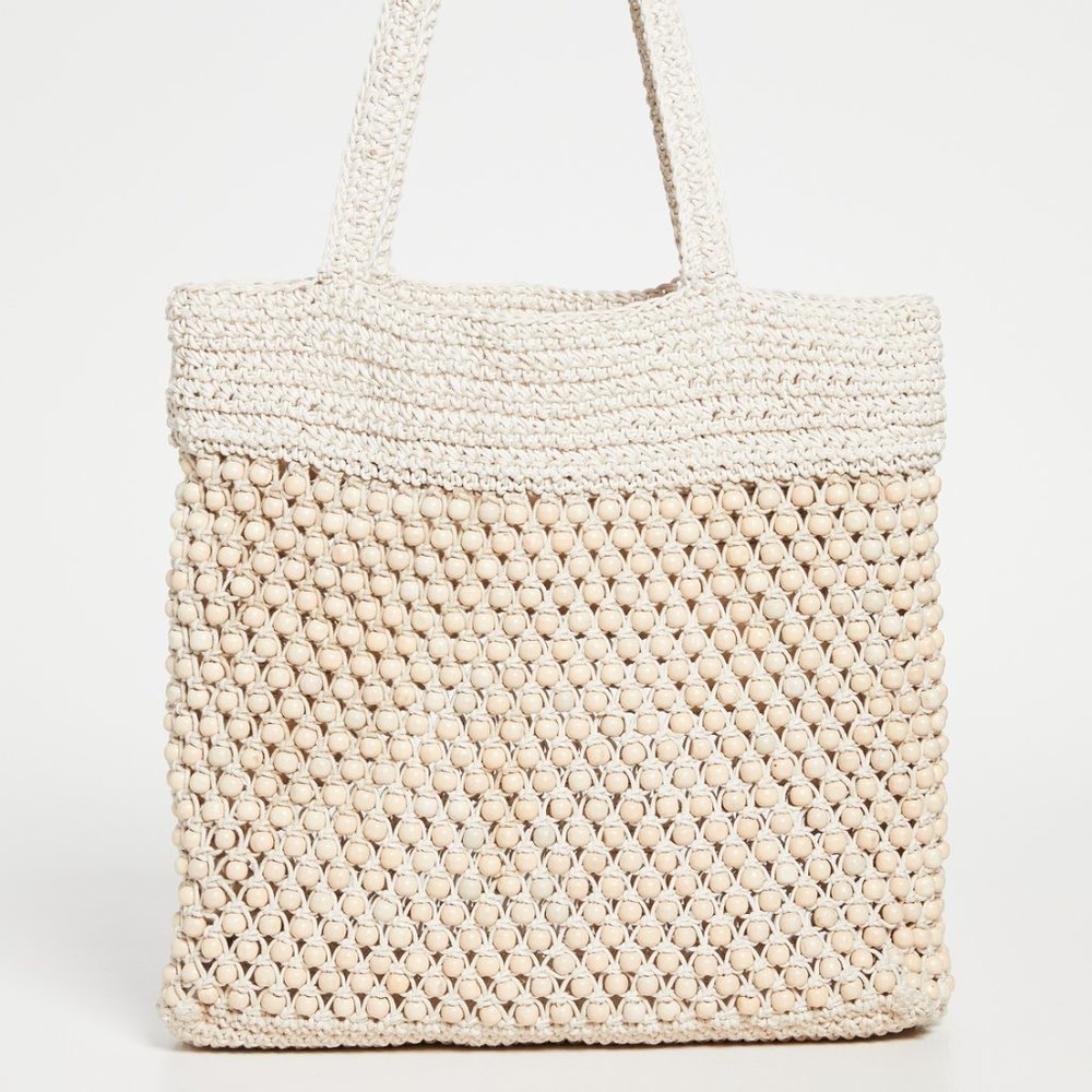 Madewell The Beaded Crochet Tote Bag